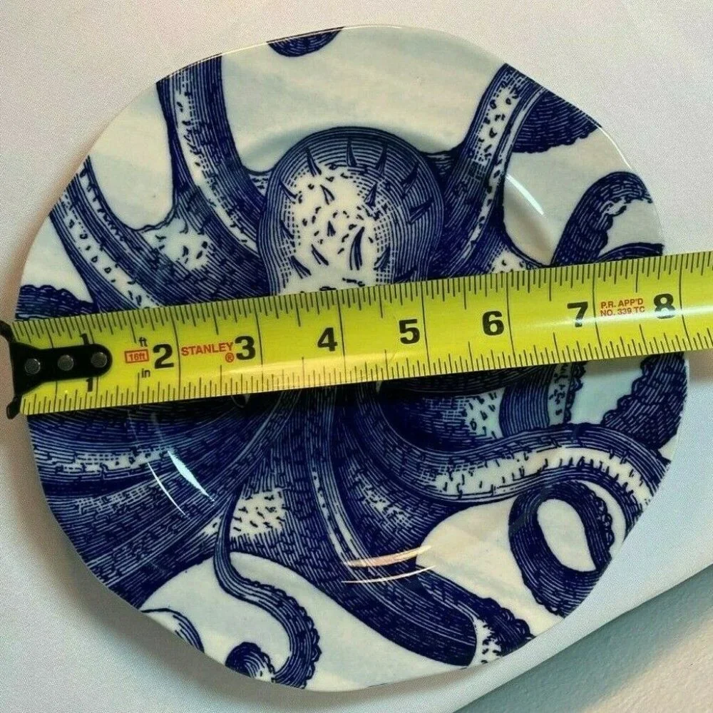 Anthropologie From the Deep Octopus 8” Salad Plate